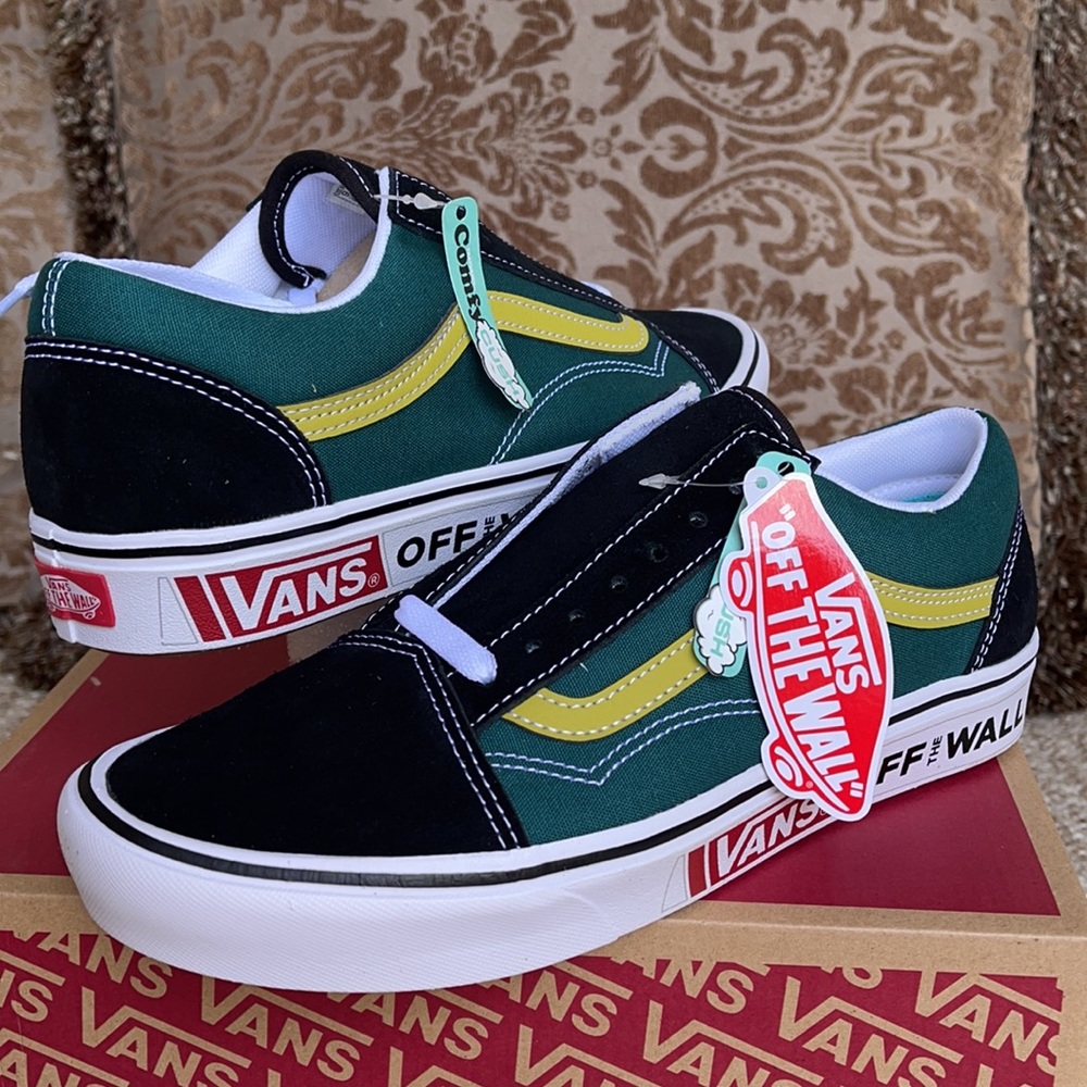 Vans Comfycush Old Skool Ftr Strd/Black/Trwht Men’ - Picture 12 of 16